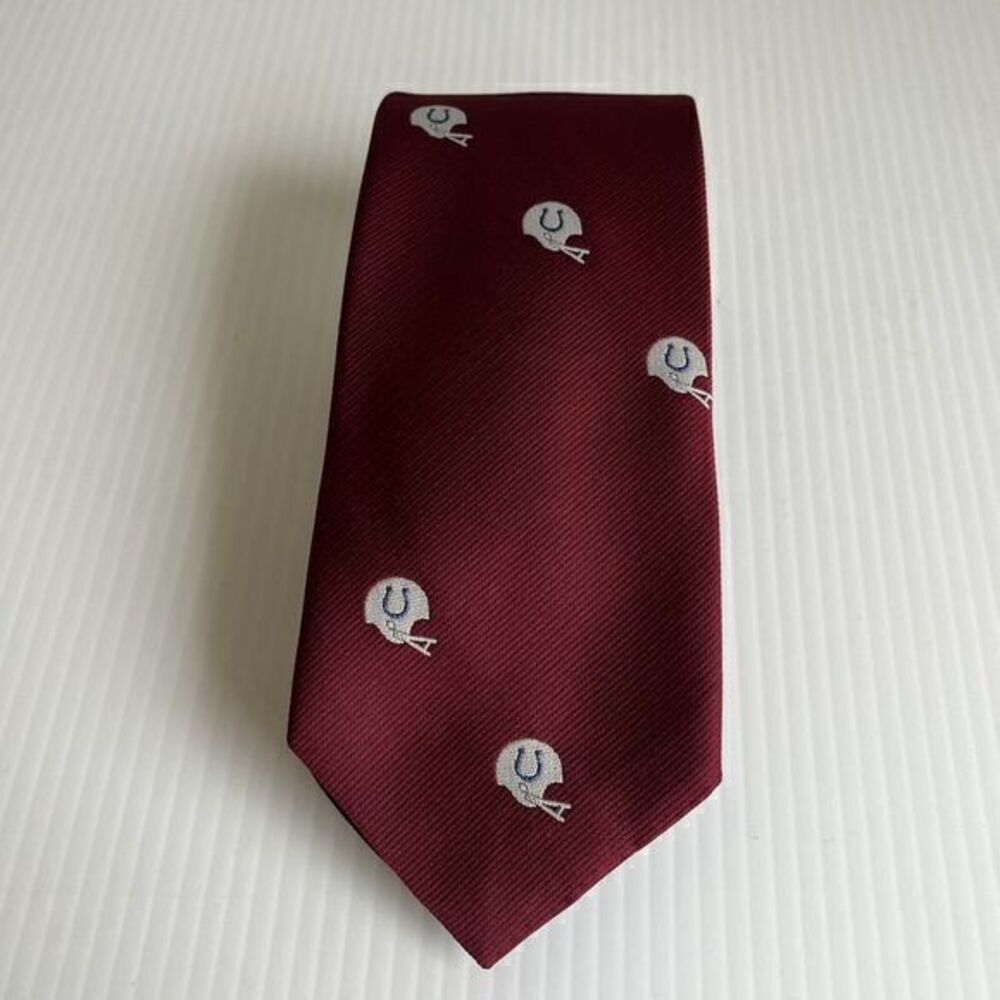 NFL Indianapolis Colts Corporate Textiles Tie Mens 53"x 3.25" Polyester Burgundy